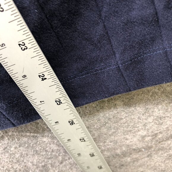 Asos Oversized Body Rib High Neck T Shirt Mens XS Navy Blue Short Sleeve - Picture 8 of 8